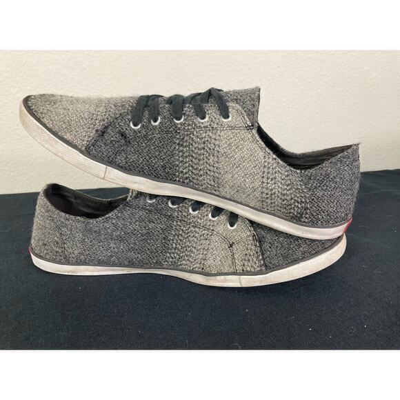 Woolrich Men's Low Top Sneakers Gray Ombre Wool Lace Up Shoes Size 11 - Picture 13 of 13